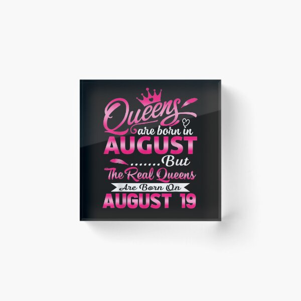 Item preview, Real Queens Are Born On August 19th Birthday Women  designed and sold by melisenda.