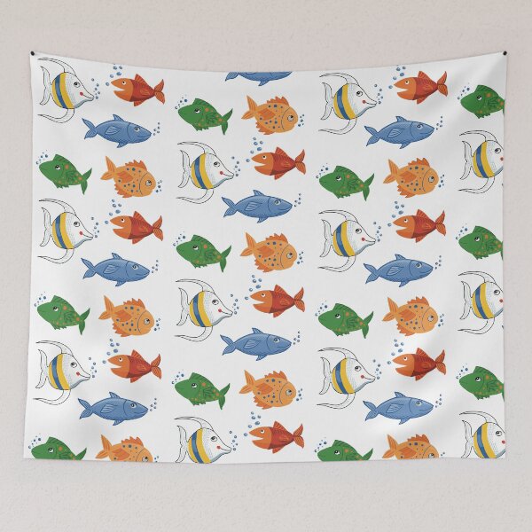 Item preview, Cute Cartoon Fish designed and sold by MargaritaMaxson.