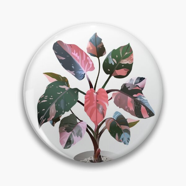 Item preview, Pink Princess Philodendron in Pot Graphic Drawing designed and sold by Akvauter.