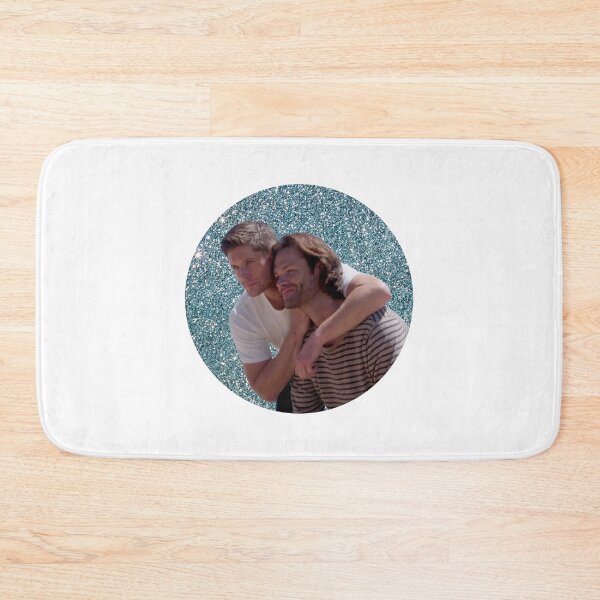 Item preview, j2 jensen and jared hug with glitter round photo supernatural  designed and sold by LannisterOnMars.