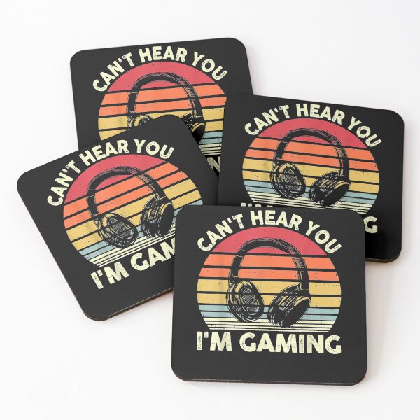 Item preview, Can't Hear You I'm Gaming Vintage Headset Funny Game Lovers  designed and sold by melisenda.