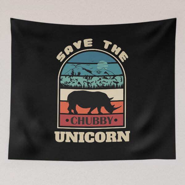 Item preview, Save The Chubby Unicorn designed and sold by DIGIL DOWN.