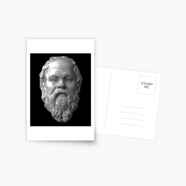 Classic Mythology Statue Greece Gift Plato Greek Philosopher Postcard 