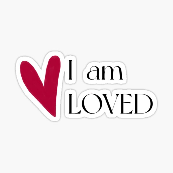 Artikel-Vorschau von Ich werde geliebt Positives Mantra, designt und verkauft von LoveThisGiant.