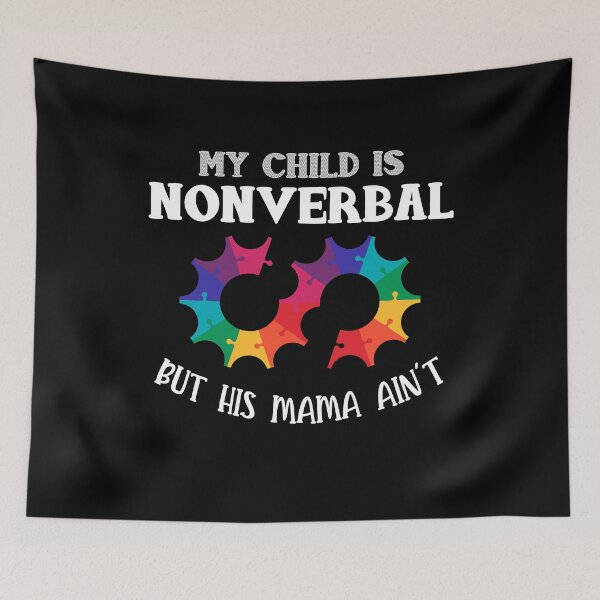 Item preview, Autism Awareness - My Child Is Nonverbal Mom Puzzle Piece designed and sold by Dressed For  Duty.