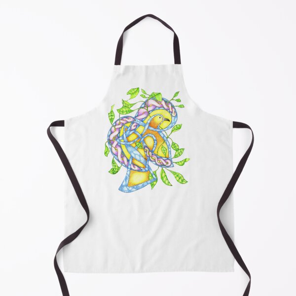 Item preview, Celtic Knotwork Braid Blue Bird in Leaves designed and sold by PencilandBrush.