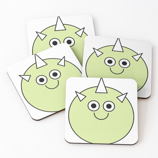 Item preview, Happy Smiling Green Cute Monster Emoji designed and sold by PosterpartyCo.