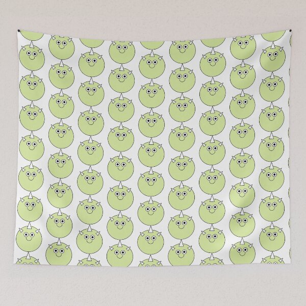 Item preview, Happy Smiling Green Cute Monster Emoji designed and sold by PosterpartyCo.