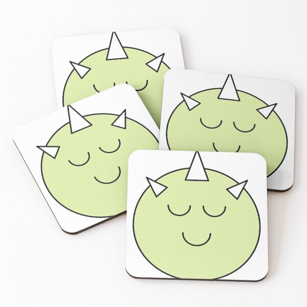 Item preview, Self-satisfied Green Cute Monster Emoji designed and sold by PosterpartyCo.