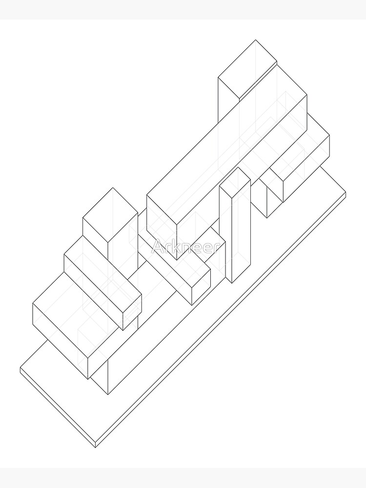 boceto de estructura metálica de iphone