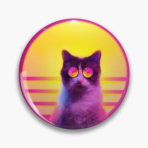 Item preview, Sunset Sunglasses Fluor Cat designed and sold by 2MdesignStore.