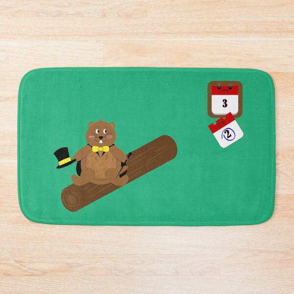Item preview, Groundhog Day design with a funny groundhog sitting on a log designed and sold by Martapp.