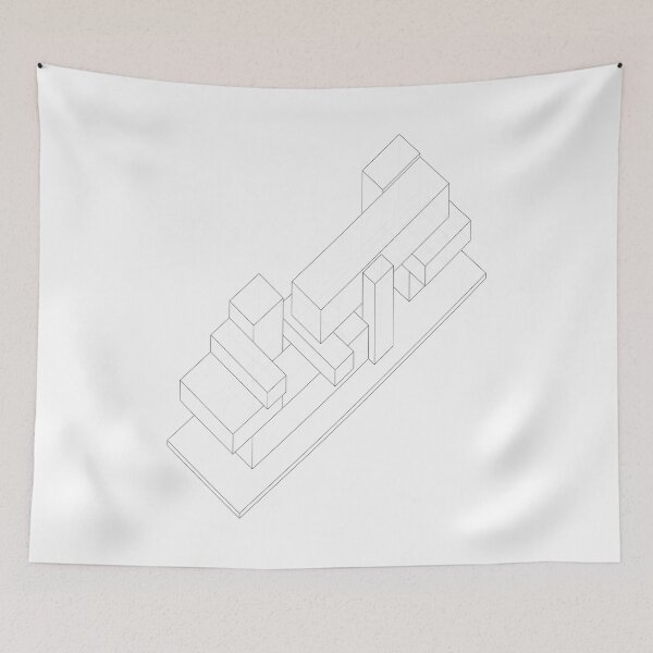 Item preview, Wireframe Axonometric Drawing designed and sold by Arkneer.