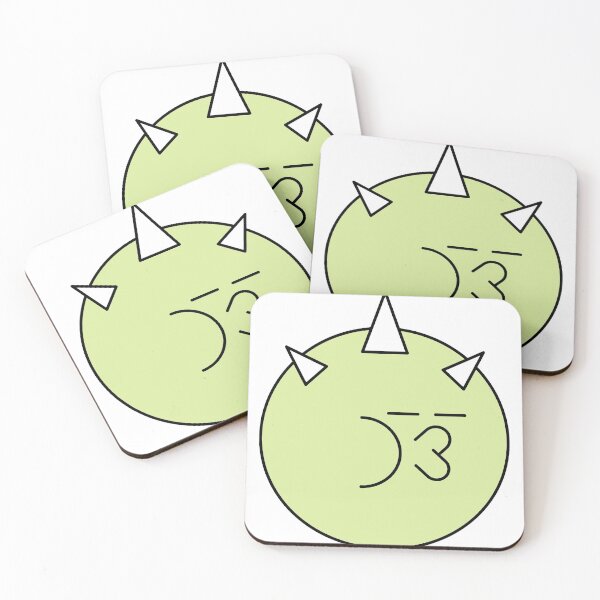 Item preview, Kissing Green Cute Monster Emoji designed and sold by PosterpartyCo.