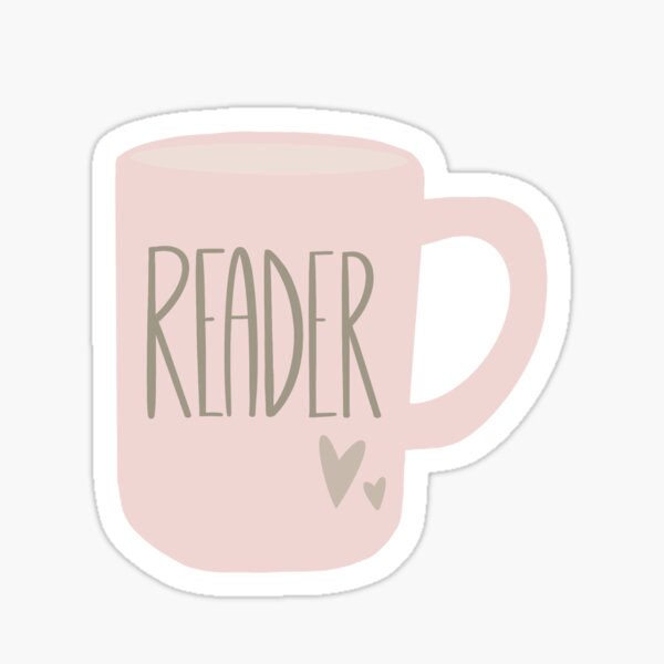 Reader Mug Design | Farmhouse Rae Dunn Inspired Sticker