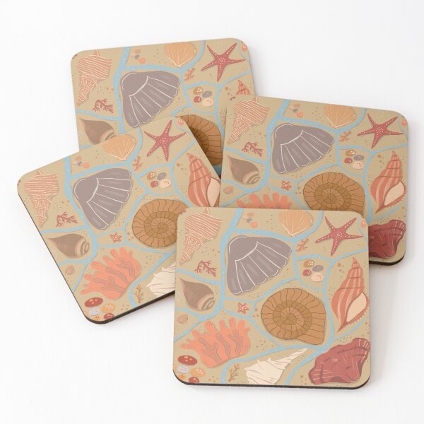 Item preview, Different seashells on the sand on the beach. designed and sold by SolArt88.