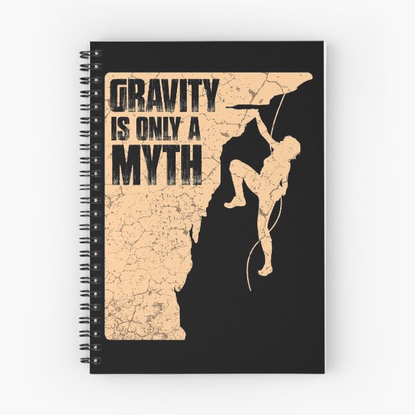 Item preview, Gravity is a myth - rock climbers designed and sold by Mila1946.