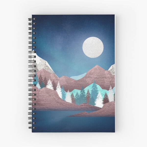 Item preview, Luna llena sobre paisaje costero montañoso designed and sold by JackMoreh.