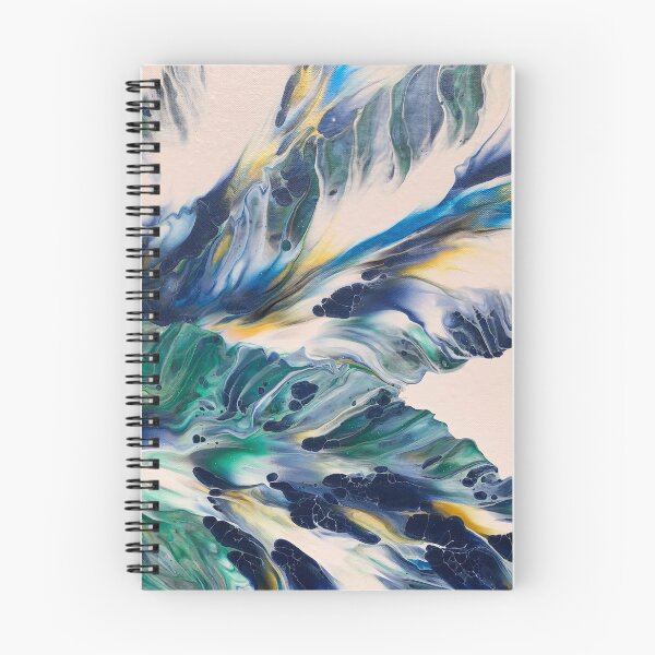 Item preview, Fluid Art, Acrylic Pour, Liquid Art Abstract Leaf Pattern designed and sold by Felicity Osborne.