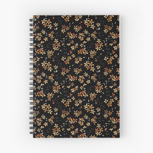 Item preview, Black, Orange, Olive Simple Ditsy Floral designed and sold by StudioPosies.