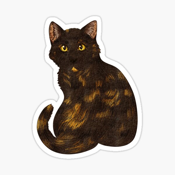Tortie Cat Sticker