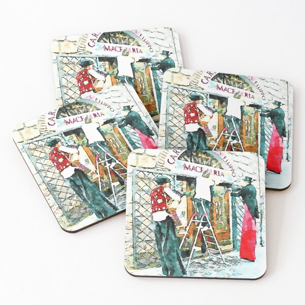 Item preview, Barbarano Romano: acrobats with butcher on the ladder designed and sold by Giuseppe Cocco.