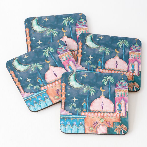 Item preview, Watercolor moroccan city, morocco landscape, morocco city, morocco travel, morocco architecture, marrakech, marrakesh, oriental designed and sold by Anaïs Illustration.