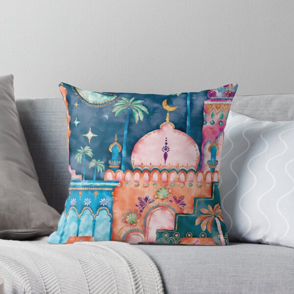 Item preview, Watercolor moroccan city, morocco landscape, morocco city, morocco travel, morocco architecture, marrakech, marrakesh, oriental designed and sold by Anaïs Illustration.