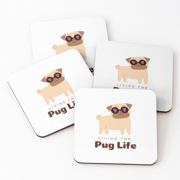 Item preview, Living The Pug Life designed and sold by dogsfeel.