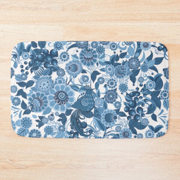 Item preview, DIGITAL TRENDS VINTAGE FLORAL GARDEN PATTERN - BLUE designed and sold by THE AMERICAN TEEVANGELIST.