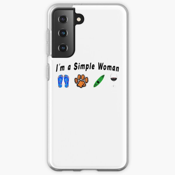 I'm a Simple Woman who loves Kayaking with Dogs Samsung Galaxy Soft Case