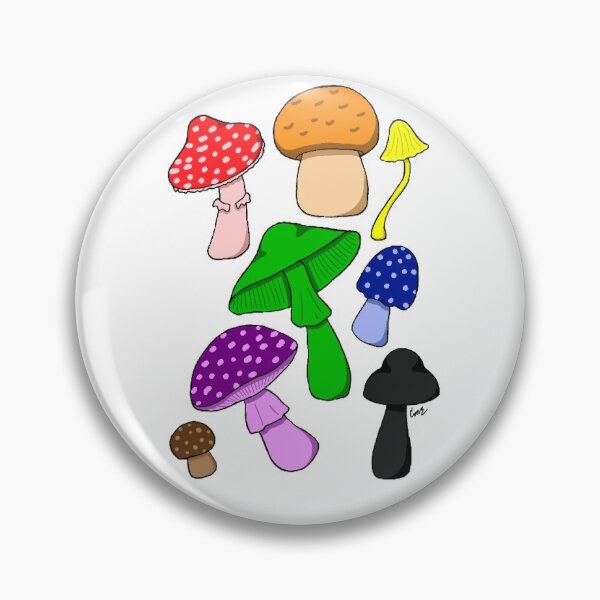 Item preview, Rainbow Mushrooms designed and sold by cmecreateart.