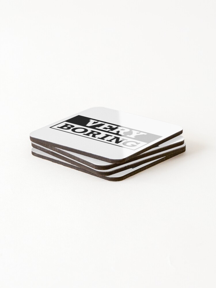 Thumbnail 4 of 5, Coasters (Set of 4), Very boring designed and sold by OneCreativeLab.