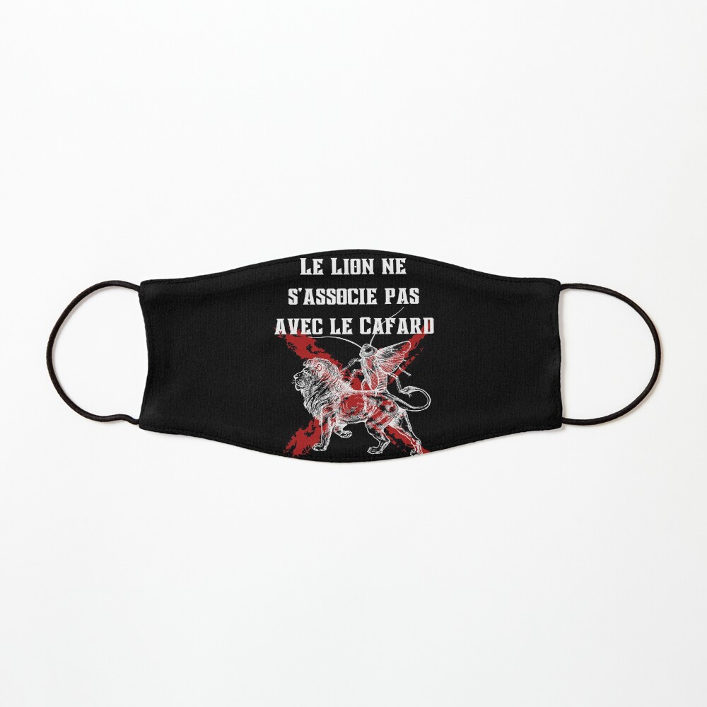 Le Lion Ne S Associe Pas Avec Le Cafard Masque « Le lion ne s'associe pas avec le cafard », par Amliink | Redbubble