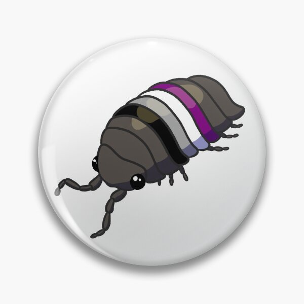 Item preview, Asexual pride isopod  designed and sold by Dermatobia.