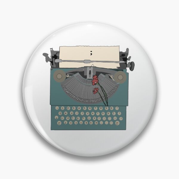 Item preview, semicolon typewriter designed and sold by ByKenzieLee.