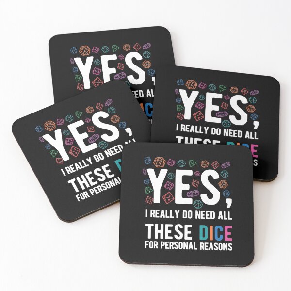 Item preview, Yes I Really Do Need All These Dice Funny Gambling Quotes designed and sold by Scratches Tees.