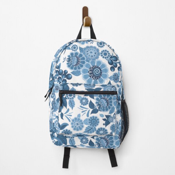 Item preview, DIGITAL TRENDS VINTAGE FLORAL GARDEN PATTERN - BLUE designed and sold by THE AMERICAN TEEVANGELIST.