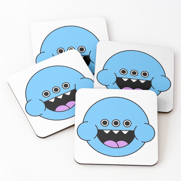 Item preview, Happy Blue Cute Monster Emoji designed and sold by PosterpartyCo.