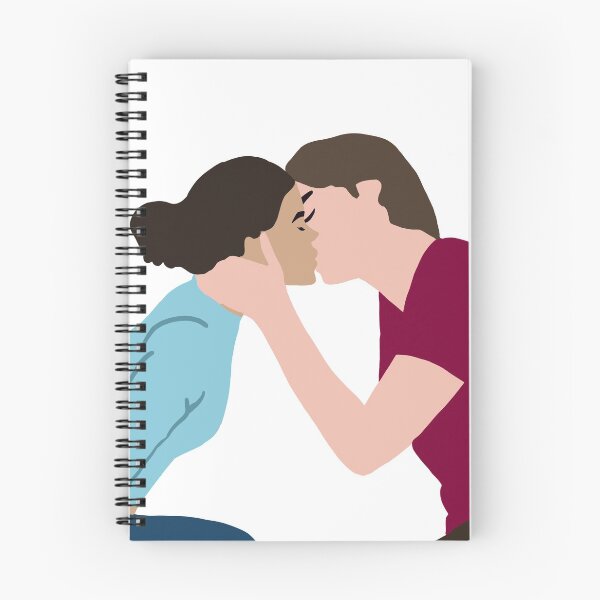 Artikelvorschau, Ginny und Georgia Marcus küssen sich minimalistisch entworfen und verkauft von PG Illustration.