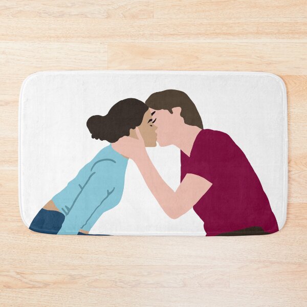 Item preview, Ginny and Georgia  Marcus kissing minimalist designed and sold by PG Illustration.
