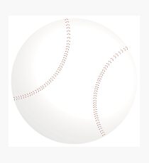 Yellow Baseball HelmetBaseball Photographic Print