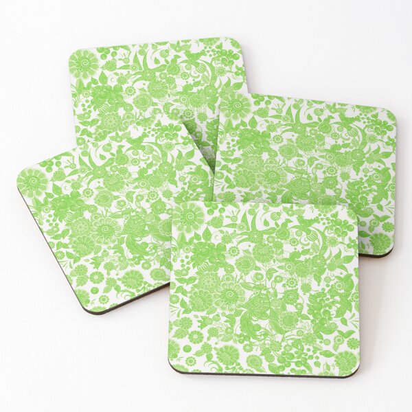 Item preview, DIGITAL TRENDS VINTAGE FLORAL GARDEN PATTERN -BRIGHT GREEN designed and sold by THE AMERICAN TEEVANGELIST.