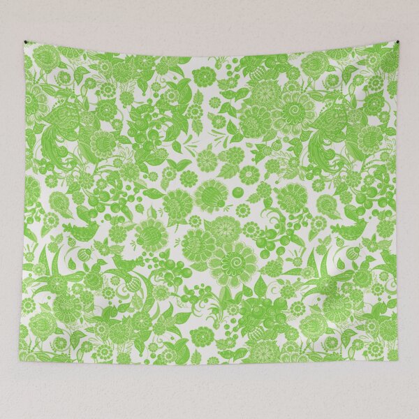 Item preview, DIGITAL TRENDS VINTAGE FLORAL GARDEN PATTERN -BRIGHT GREEN designed and sold by THE AMERICAN TEEVANGELIST.