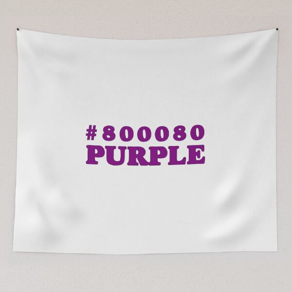 Item preview, Purple Hex Code Color #800080 designed and sold by MinimalSketches.