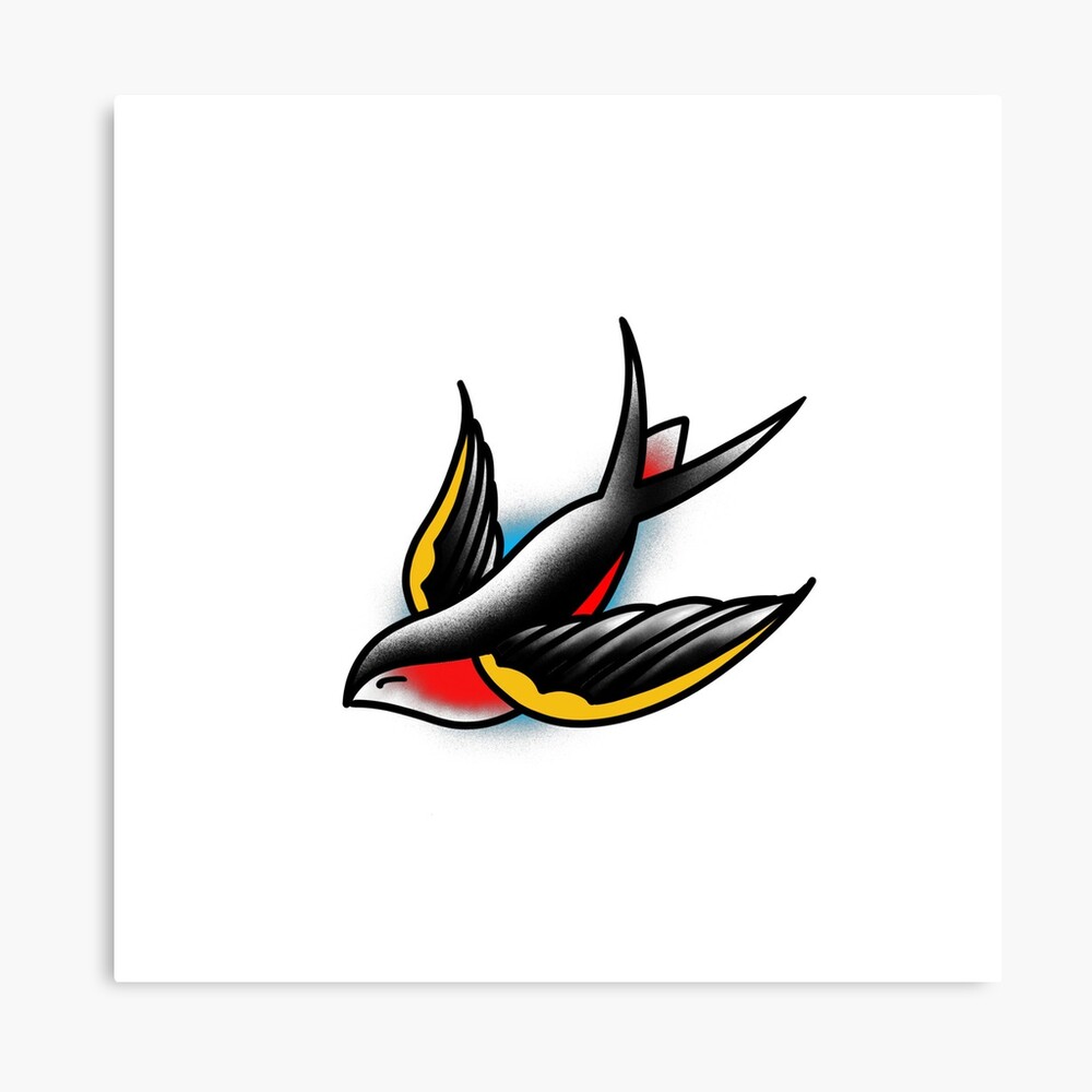 Swallow Doodle Icon Traditional Tattoo Illustration Stock Illustration   Illustration of oldschool decorative 173756913