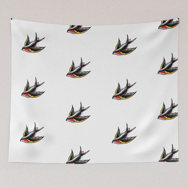 Item preview, American Traditional Swallow Bird Tattoo designed and sold by FrenchsTuck.