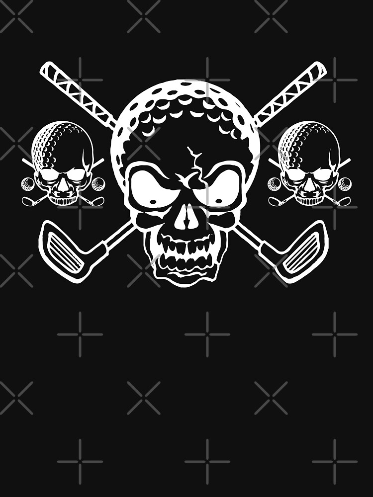 "Golf skull skull and crossbones golf" Tshirt by yah321 Redbubble