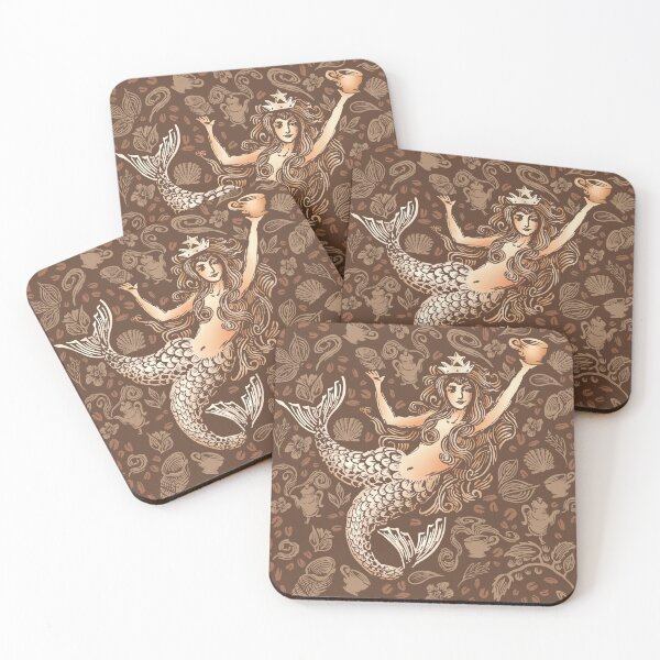 Item preview, Coffee Mermaid designed and sold by SherrieMoments.