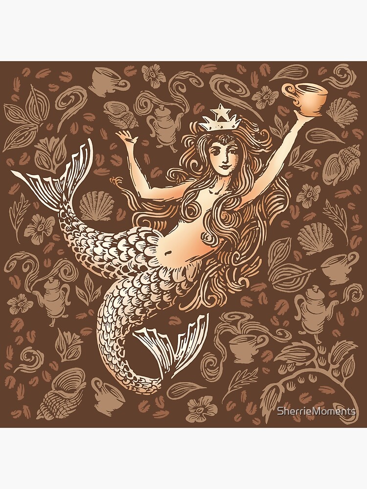 "Coffee Mermaid" Poster for Sale by SherrieMoments Redbubble